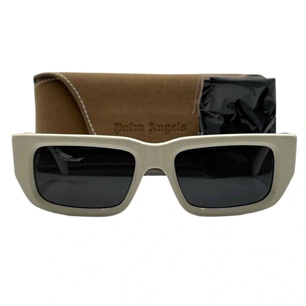 Palm Angels Sutter Sunglasses - White / Dark Grey (PERI035 0107)